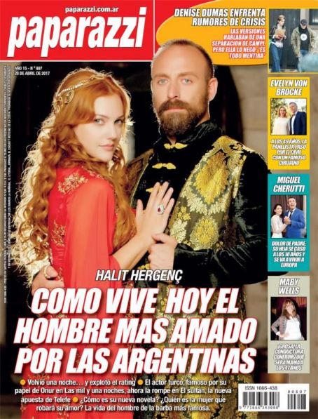 Meryem Uzerli, Halit Ergenç - Paparazzi Magazine Cover [Argentina] (28 April 2017)