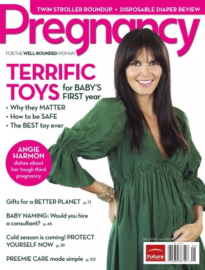 Angie Harmon - Pregnancy Magazine Cover United States (December 2008) .