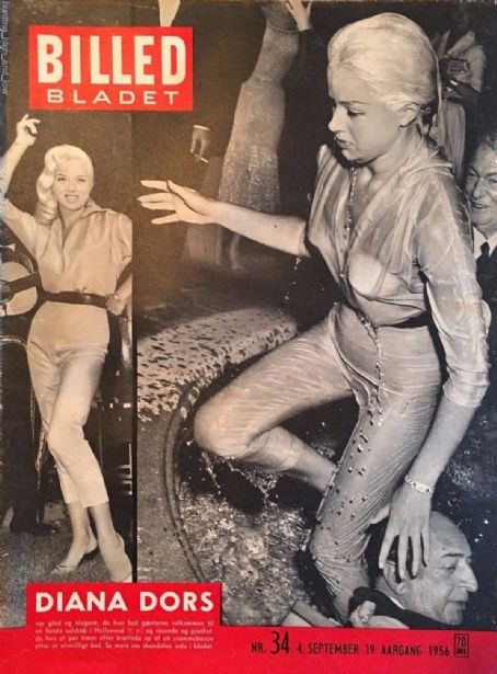 Diana Dors - Billed Bladet Magazine Cover [Denmark] (4 September 1956)