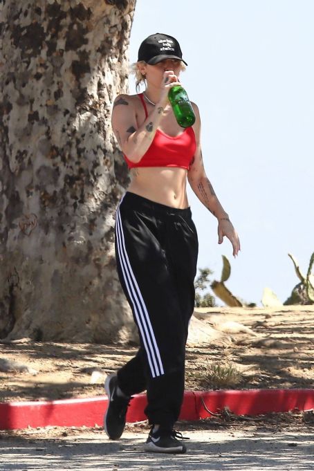 Miley Cyrus – Seen while hiking in the Hollywood Hills