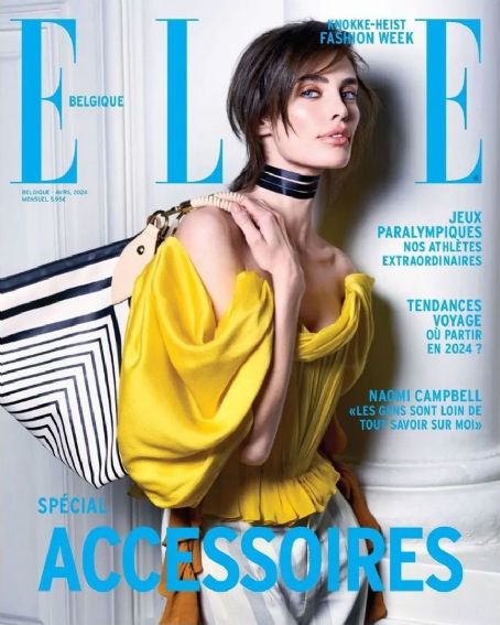 Rebecca Donaldson, Elle Magazine April 2024 Cover Photo - Belgium