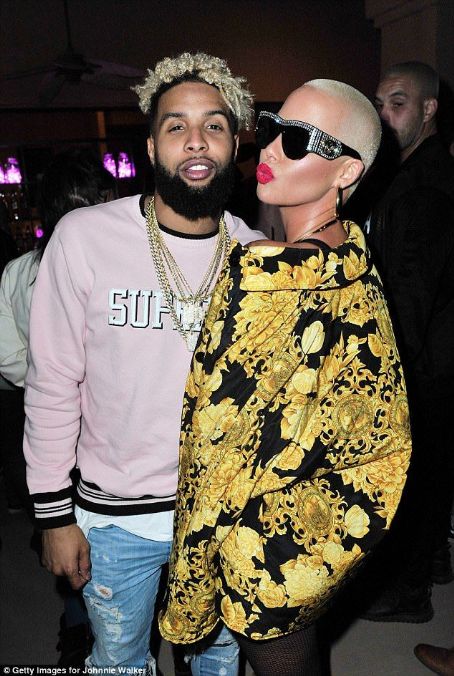 Amber Rose and Odell Beckham Jr. Attend the Midnight Garden After Dark ...