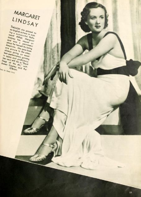 Margaret Lindsay - Picture Play Magazine Pictorial [United States] (January 1935)