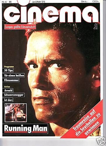Arnold Schwarzenegger - Cinema Magazine Cover [Germany] (June 1988)