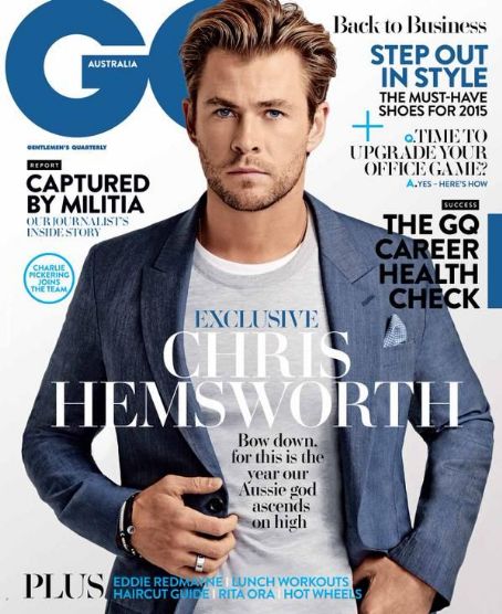 Chris Hemsworth, GQ Magazine February 2015 Cover Photo - Australia