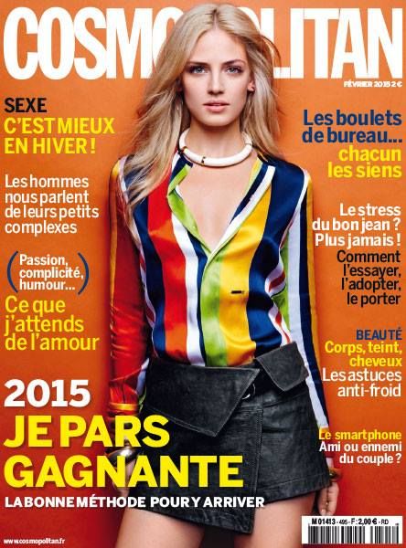 Sandra Malek, Cosmopolitan Magazine February 2015 Cover Photo - France