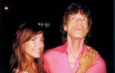 Luli Fernandez and Mick Jagger