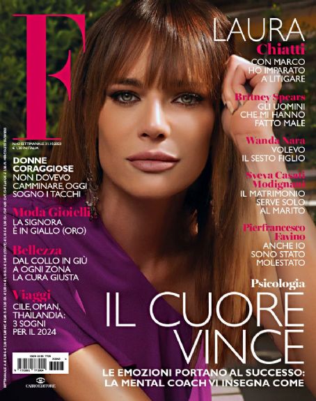 Laura Chiatti F Magazine Magazine 31 October 2023 Cover Photo Italy 