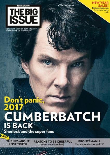 Benedict Cumberbatch, Sherlock, The Big Issue Magazine 28 December 2016 ...