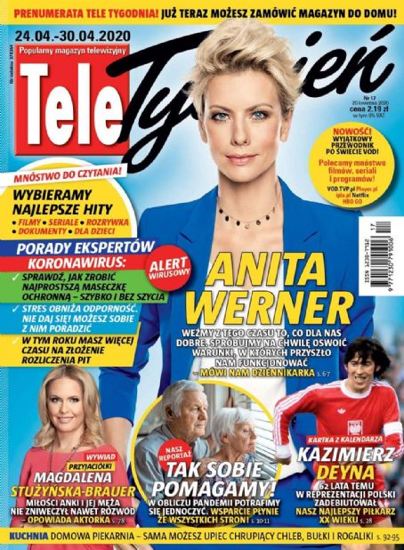 Anita Werner, Tele Tydzień Magazine 24 April 2020 Cover Photo - Poland