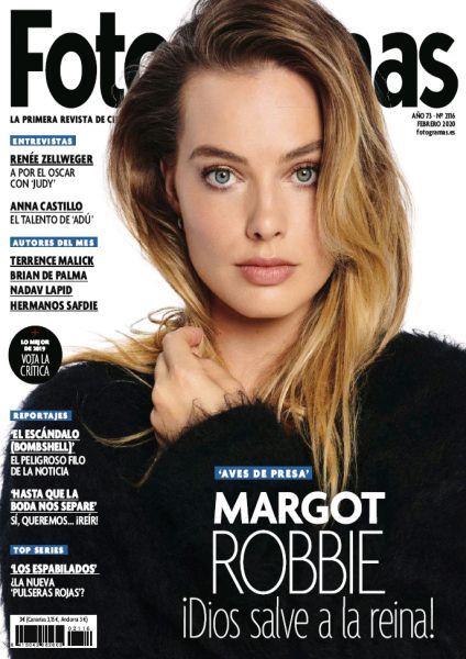 Margot Robbie, Fotogramas Magazine February 2020 Cover Photo - Spain