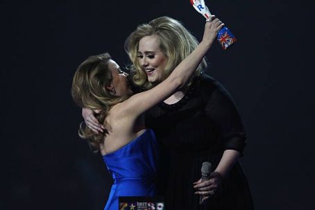 Kylie Minogue and Adele - The BRIT Awards 2012