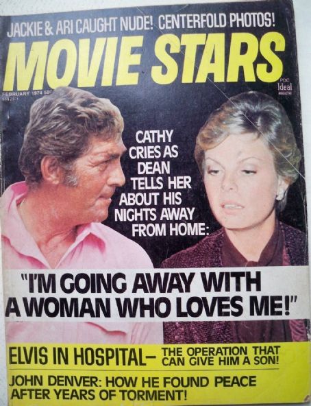 Dean Martin, Catherine Hawn - Movie Stars Magazine Cover [United States] (February 1974)