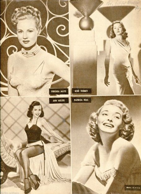 Virginia Mayo , Gene Tierney, Ann Miller, Patricia Neal, Mein Film № 39, 19...