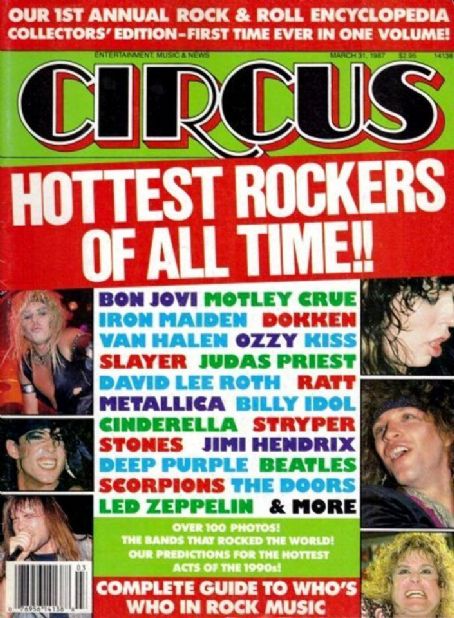 Jon Bon Jovi, Vince Neil, Ozzy Osbourne, Bruce Dickinson, Tom Keifer ...