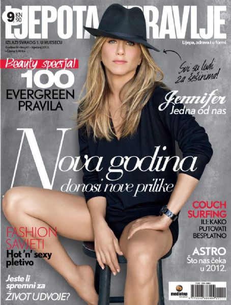 Jennifer Aniston, Ljepota I Zdravlje Magazine January 2012 Cover Photo