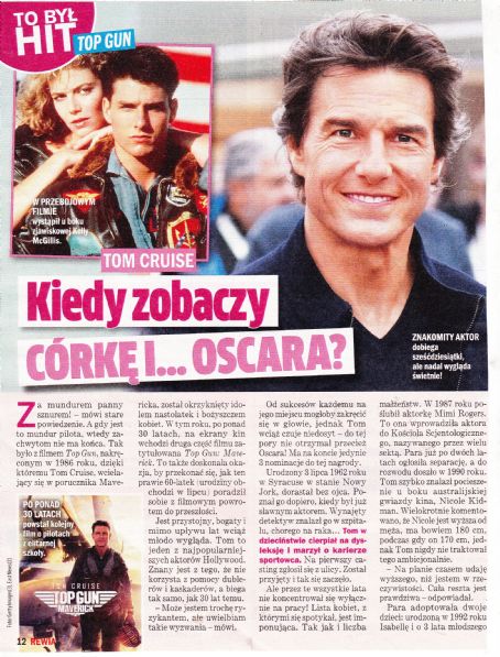 Tom Cruise - Rewia Magazine Pictorial [Poland] (1 June 2022)