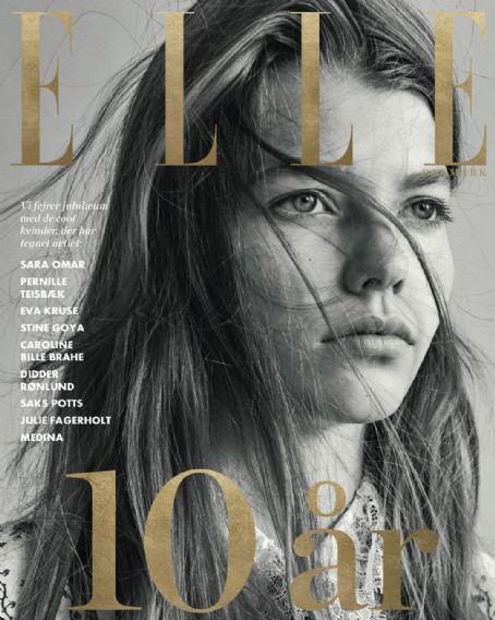 Mathilde Henning Elle Magazine October 2018 Cover Photo Denmark 