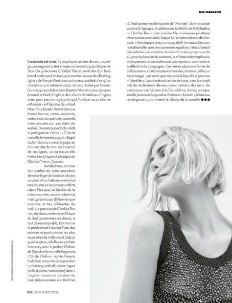 Charlize Theron - Elle Magazine Pictorial [France] (19 October 2023)