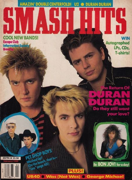 John Taylor - Smash Hits Magazine Cover [United Kingdom] (February 1989)
