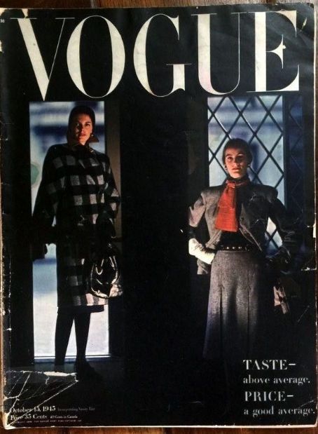 Vogue Magazine 15 October 1945 Cover Photo - United States