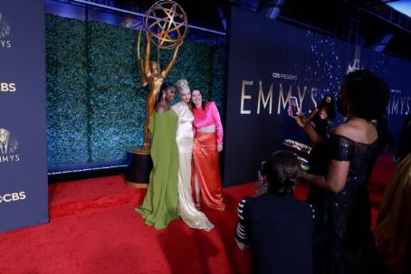 Moses Ingram, Anya Taylor-Joy and Marielle Heller  - 73rd Primetime Emmy Awards - Arrivals