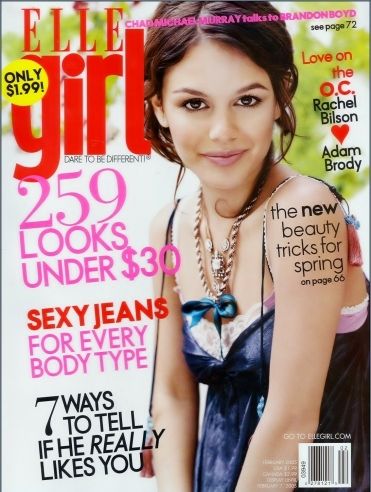 Rachel Bilson, Elle Girl Magazine February 2005 Cover Photo - United States