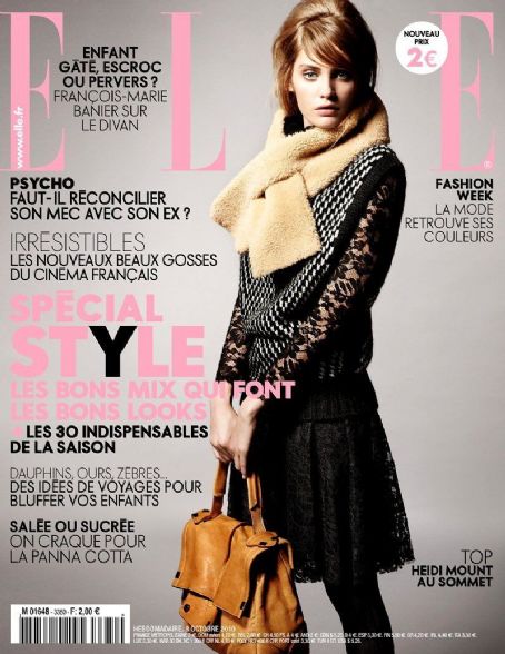 Heidi Whitworth, Elle Magazine 08 October 2010 Cover Photo - France