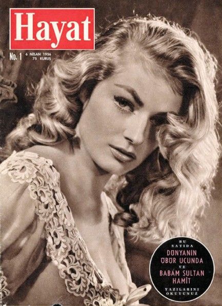 Anita Ekberg - Hayat Magazine Cover [Turkey] (6 April 1956)