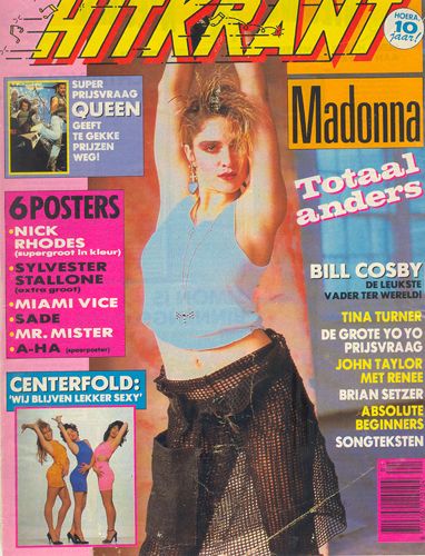 Madonna, Hitkrant Magazine May 1986 Cover Photo - Netherlands