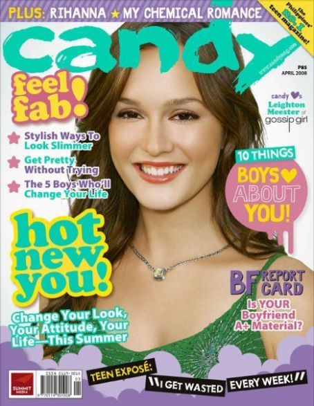 Leighton Meester, Candy Magazine April 2008 Cover Photo - Philippines