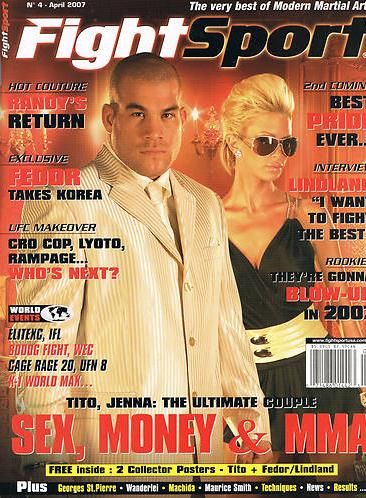 Jenna Jameson, Tito Ortiz - Fightsports Magazine Cover [United States] (April 2007)