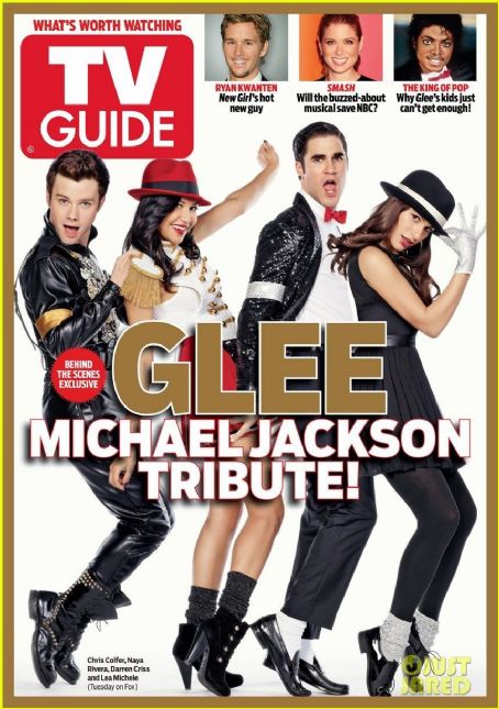 Lea Michele, Chris Colfer, Naya Rivera, Darren Criss - TV Guide Magazine Cover [United States] (12 January 2012)