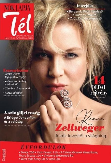 Renée Zellweger - Nok Lapja Evszakok Magazine Cover [Hungary] (14 January 2022)
