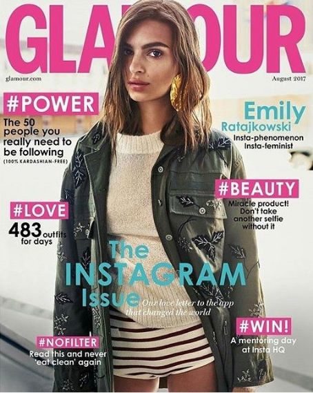 Emily Ratajkowski, Glamour Magazine August 2017 Cover Photo - United ...
