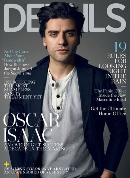 Oscar Isaac Details Magazine April 2015 Cover Photo United States