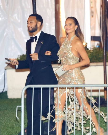 Chrissy Teigen – Leaving Vanity Fair party in Beverly Hills