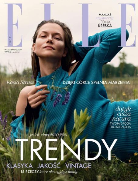 Kasia Struss Elle Magazine September 2020 Cover Photo Poland