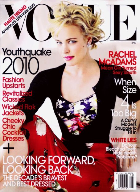 Rachel McAdams, Vogue Magazine January 2010 Cover Photo - United States