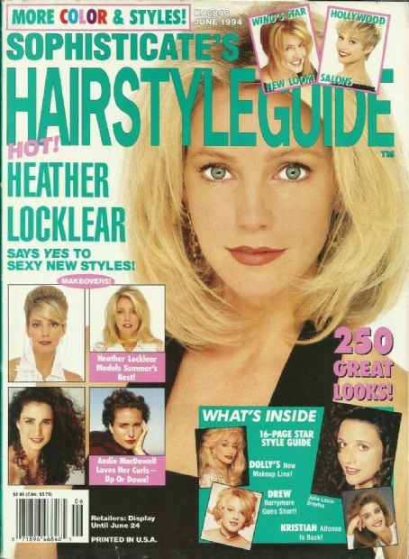 Heather Locklear, Sophisticate's Hairstyle Guide Magazine June 1994