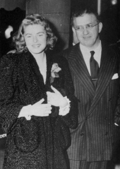 David Selznick and Ingrid Bergman