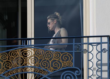 Kristen Stewart – seen inside the Martinez Hotel in Cannes, France