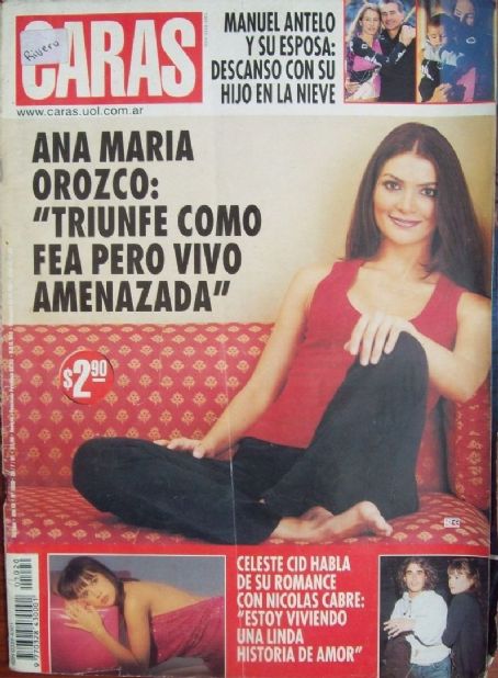 Celeste Cid Ana María Orozco Caras Magazine 20 July 2001 Cover Photo Argentina 