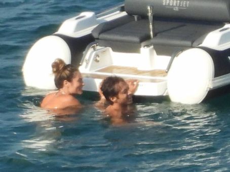 Francesca Sofia Novello – In a swimsuit on a yacht in Italy