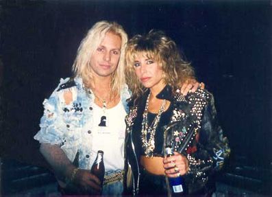 Lorraine Lewis and Vince Neil