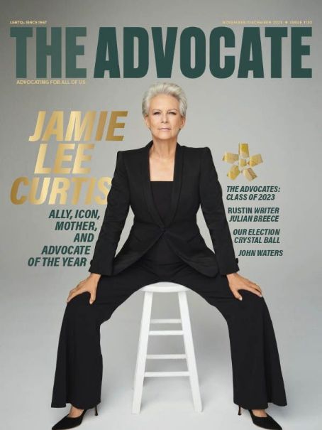 Jamie Lee Curtis, The Advocate Magazine November 2023 Cover Photo ...