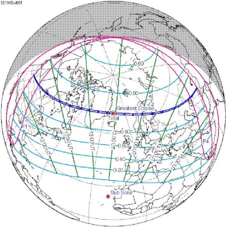 Solar eclipse of July 9, 1945