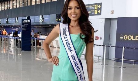 Guadalupe Ureña- Departure from Panama for Miss Continentes Unidos 2022