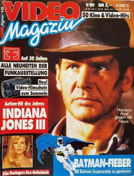 Indiana Jones - Video Magazin Magazine Cover [Germany] (September 1989)
