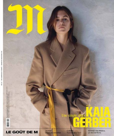 Kaia Gerber, M Le Magazine Du Monde Magazine 06 November 2021 Cover